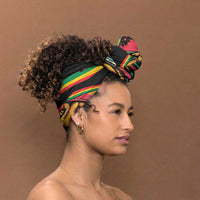 Proud Jamaica Rasta Lion Simple Headwrap Reggae My Soul