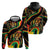 Rastafarian Lion Proud of Jamaica Zip Hoodie Reggae My Soul - Wonder Print Shop