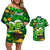 Be Irish St Patricks Day Couples Matching Off Shoulder Short Dress and Hawaiian Shirt Drink Drank Drunk LT9 - Wonder Print Shop