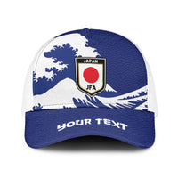 Personalized Football Japan Yatagarasu Baseball Net Cap Tsunami Wave Pattern