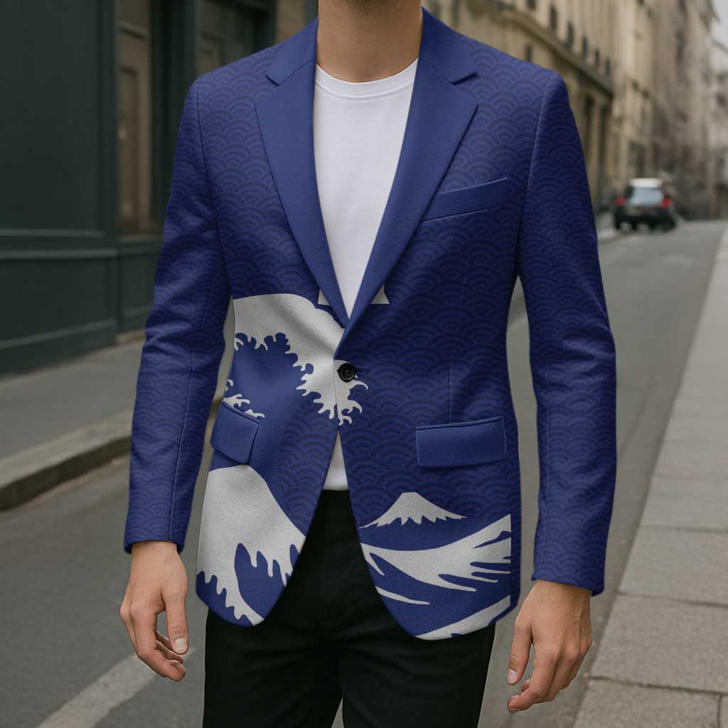 Custom Football Japan Yatagarasu Blazer Tsunami Wave Pattern