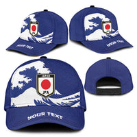 Personalized Football Japan Yatagarasu Classic Cap Tsunami Wave Pattern