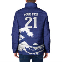 Custom Football Japan Yatagarasu Padded Jacket Tsunami Wave Pattern