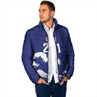 Custom Football Japan Yatagarasu Padded Jacket Tsunami Wave Pattern