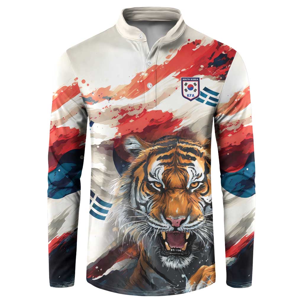 South Korea Football Champions Button Sweatshirt Tigers of Asia