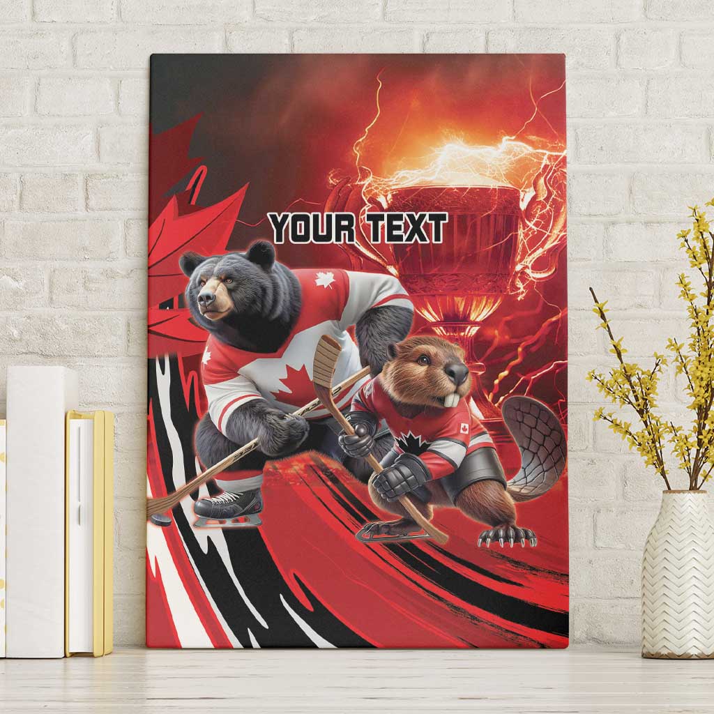 Canada Ice Hockey Champions Personalized Canvas Wall Art Proud Member of the Eh Team