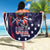 United States Ice Hockey Champions Personalized Beach Blanket Lets Go Boy USA Goal