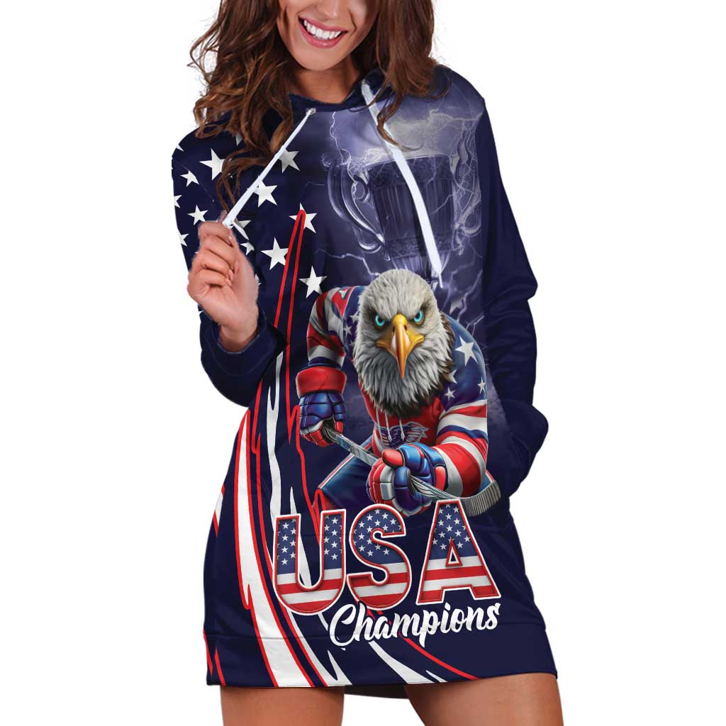 United States Ice Hockey Champions Personalized Hoodie Dress Lets Go Boy USA Goal