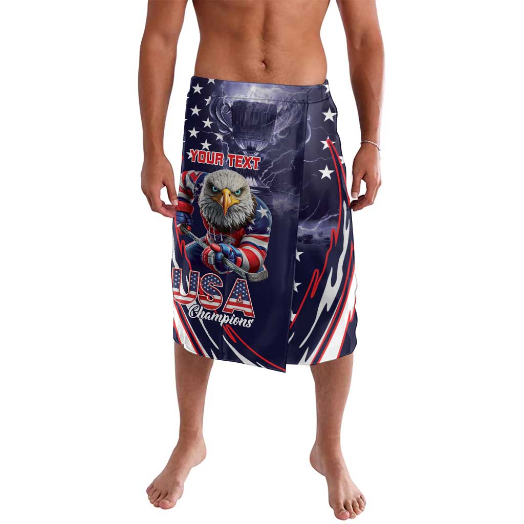 United States Ice Hockey Champions Personalized Lavalava Lets Go Boy USA Goal