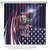 United States Ice Hockey Champions Personalized Shower Curtain Lets Go Boy USA Goal