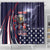 United States Ice Hockey Champions Personalized Shower Curtain Lets Go Boy USA Goal