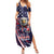 United States Ice Hockey Champions Personalized Summer Maxi Dress Lets Go Boy USA Goal