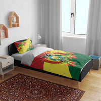 Bolivia Andean Condor Kantuta Flowers Bedding Set
