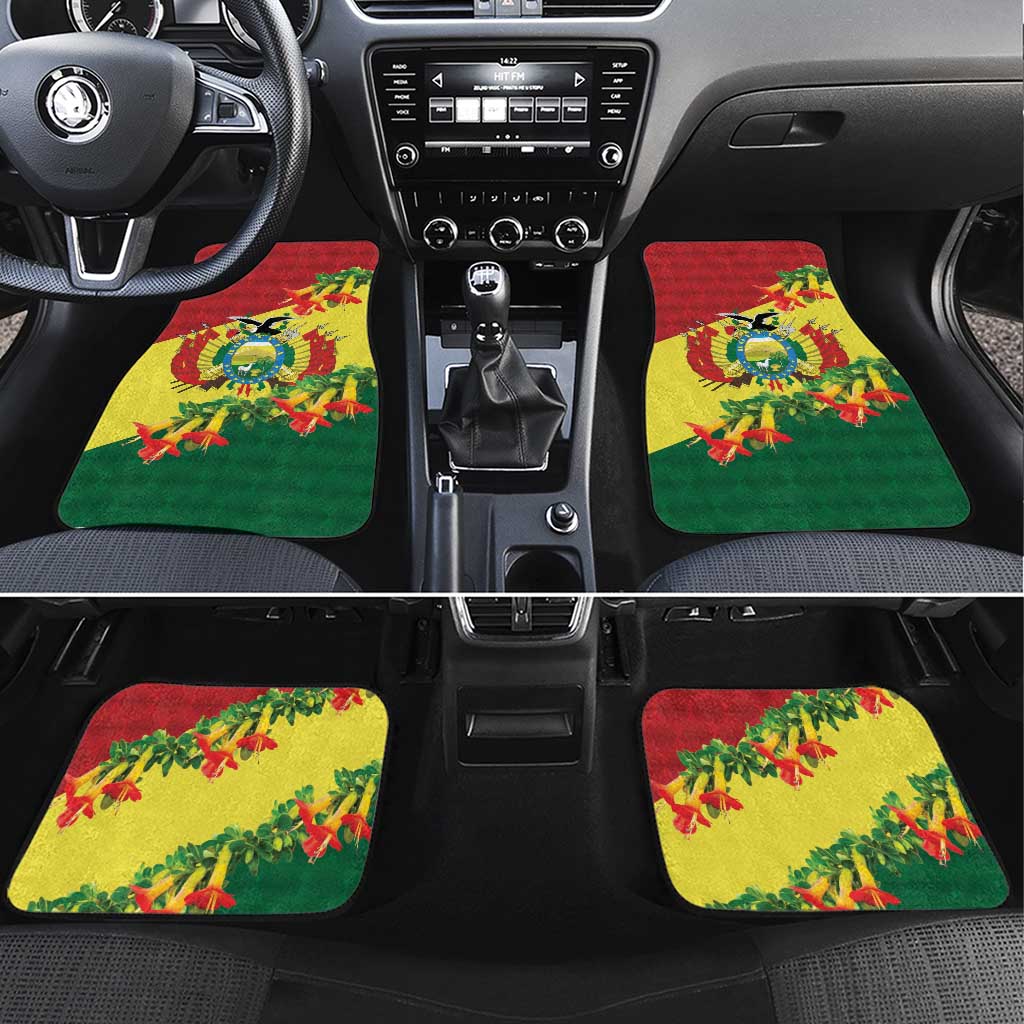Bolivia Andean Condor Kantuta Flowers Car Mats