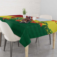 Bolivia Andean Condor Kantuta Flowers Tablecloth