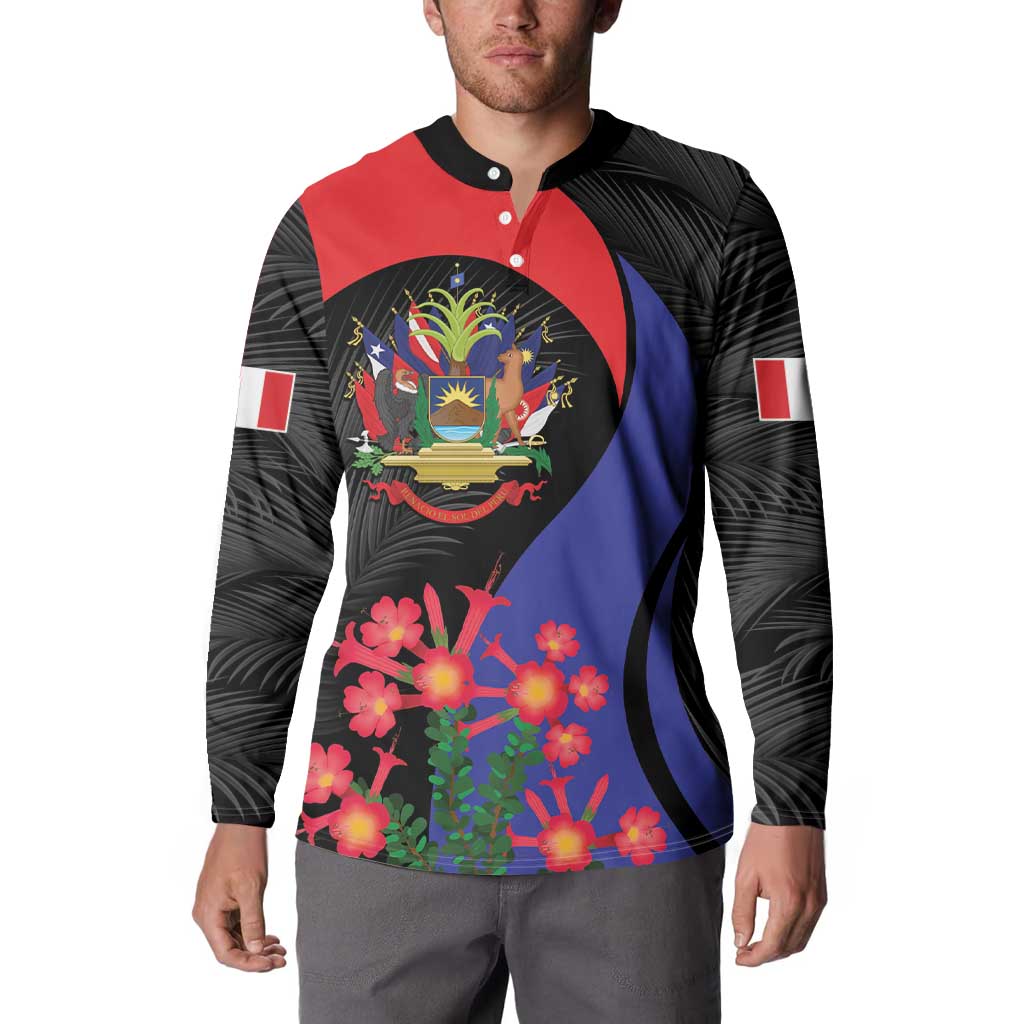 Peru Coat of Arms Button Sweatshirt First Version 1821 - 1825