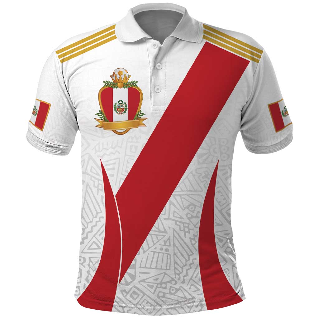 Peru Football Custom Polo Shirt La Bicolor Arriba Peru