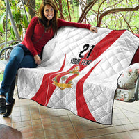Peru Football Custom Quilt La Bicolor Arriba Peru