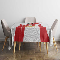 Peru Football Custom Tablecloth La Bicolor Arriba Peru