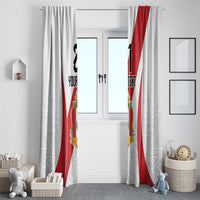 Peru Football Custom Window Curtain La Bicolor Arriba Peru