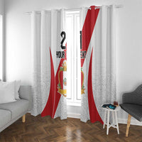 Peru Football Custom Window Curtain La Bicolor Arriba Peru