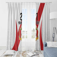 Peru Football Custom Window Curtain La Bicolor Arriba Peru