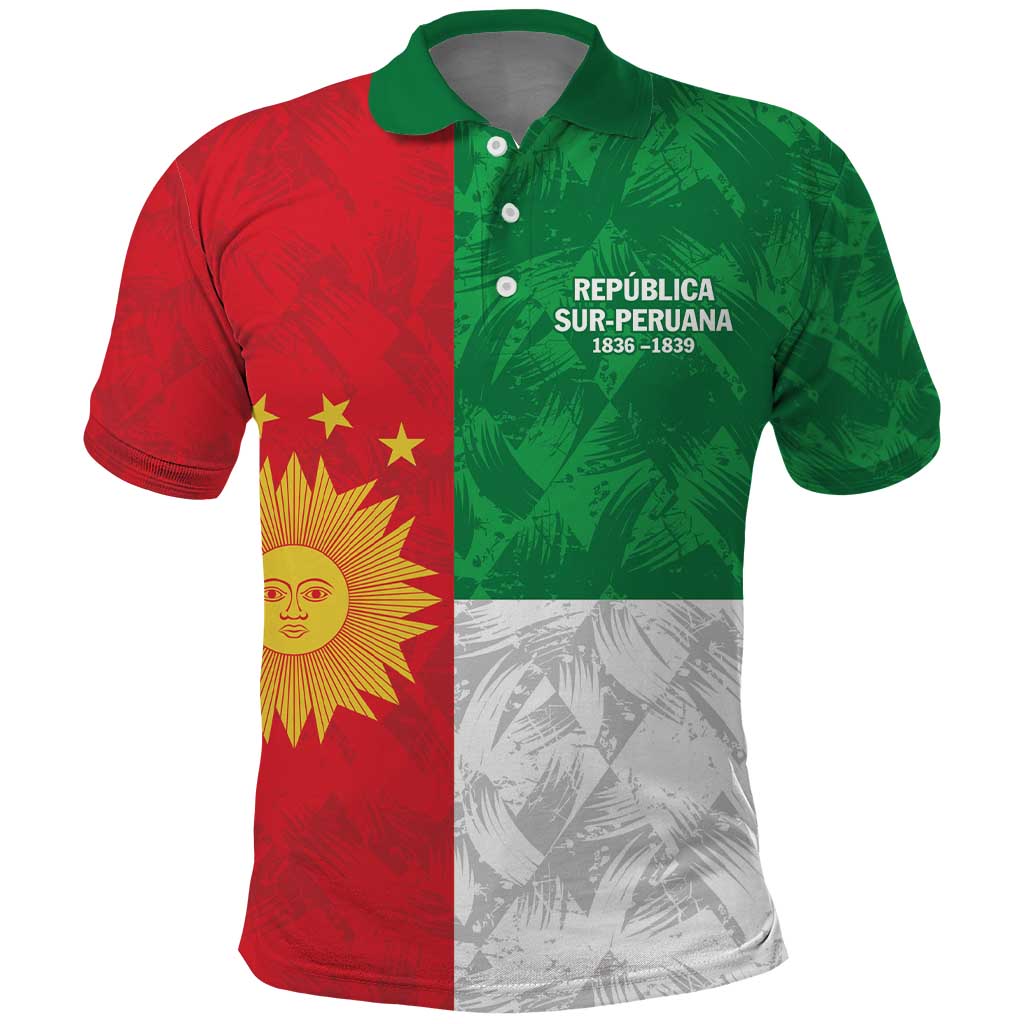 Republic of South Peru Polo Shirt Version 1836 - 1839