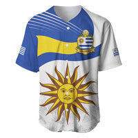 Uruguay Football Custom Baseball Jersey La Celeste Sol de Mayo Motif