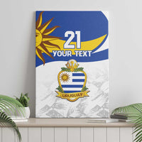 Uruguay Football Custom Canvas Wall Art La Celeste Sol de Mayo Motif