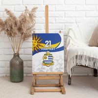 Uruguay Football Custom Canvas Wall Art La Celeste Sol de Mayo Motif