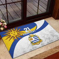 Uruguay Football Custom Rubber Doormat La Celeste Sol de Mayo Motif