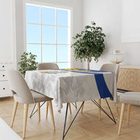 Uruguay Football Custom Tablecloth La Celeste Sol de Mayo Motif