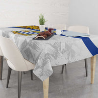 Uruguay Football Custom Tablecloth La Celeste Sol de Mayo Motif