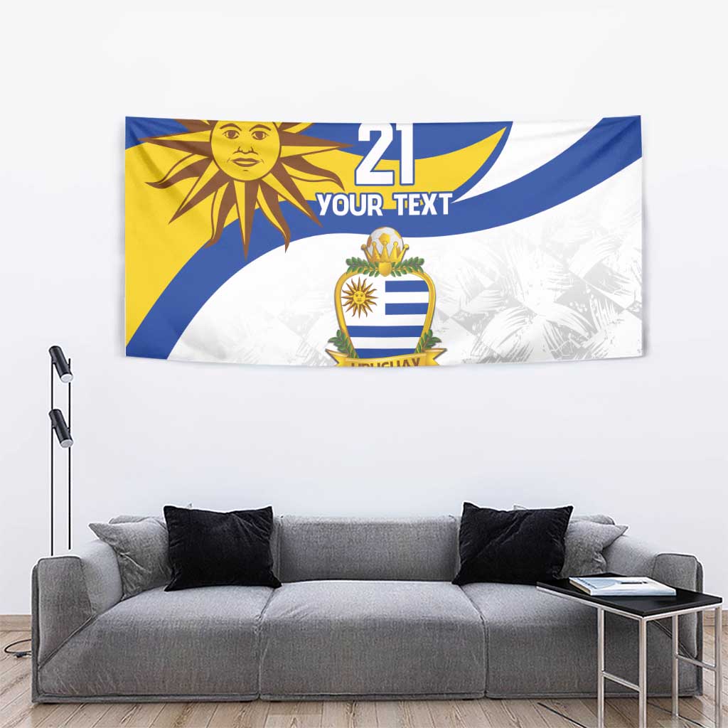 Uruguay Football Custom Tapestry La Celeste Sol de Mayo Motif