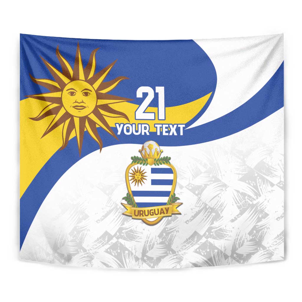 Uruguay Football Custom Tapestry La Celeste Sol de Mayo Motif