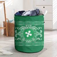 Personalized Italy Lombardy Laundry Basket Baroque Motif
