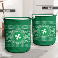 Personalized Italy Lombardy Laundry Basket Baroque Motif