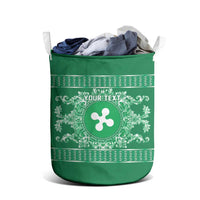 Personalized Italy Lombardy Laundry Basket Baroque Motif