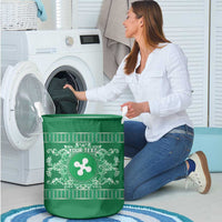 Personalized Italy Lombardy Laundry Basket Baroque Motif