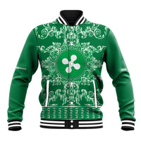 Personalized Italy Lombardy Baseball Jacket Baroque Motif