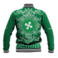 Personalized Italy Lombardy Baseball Jacket Baroque Motif