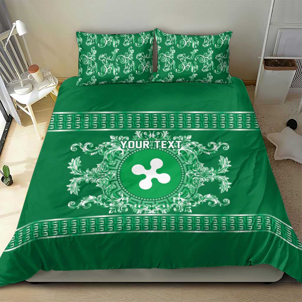 Personalized Italy Lombardy Bedding Set Baroque Motif