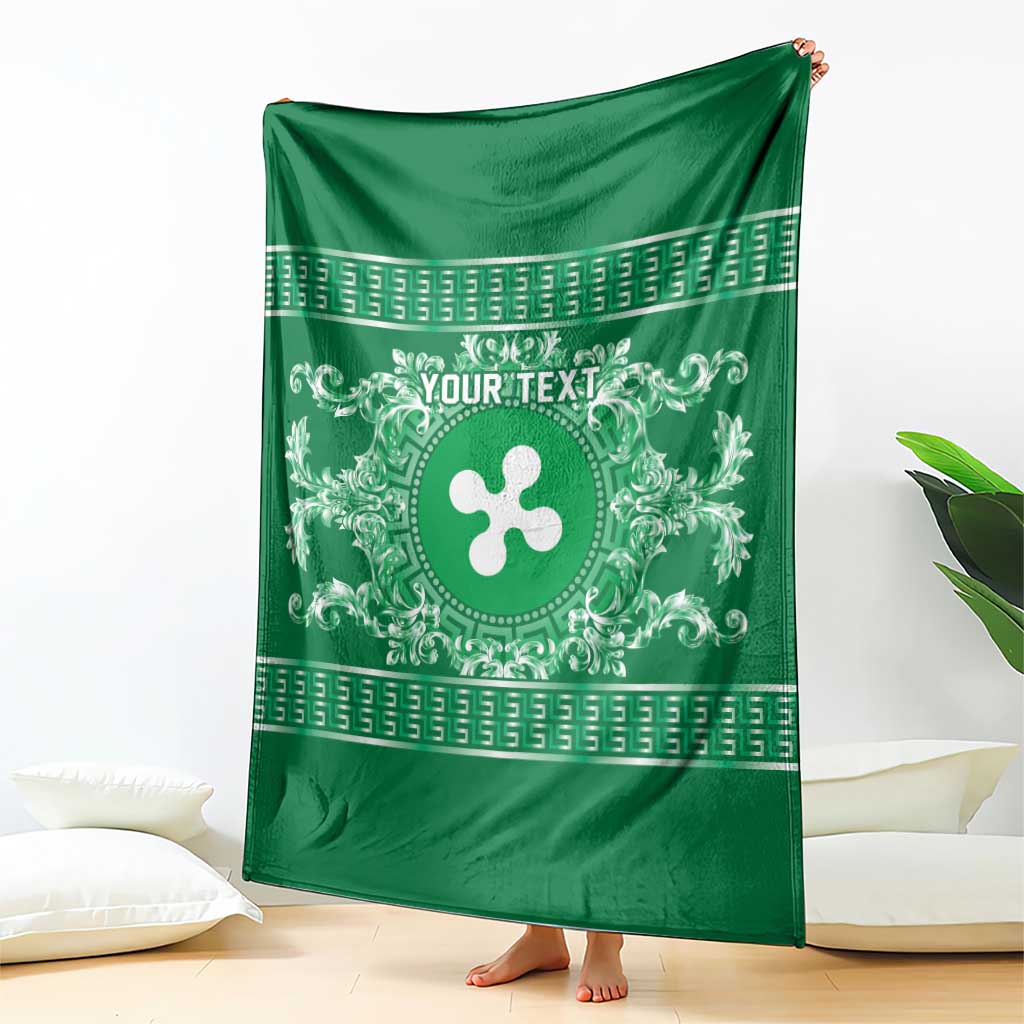 Personalized Italy Lombardy Blanket Baroque Motif