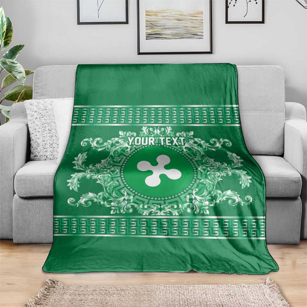 Personalized Italy Lombardy Blanket Baroque Motif