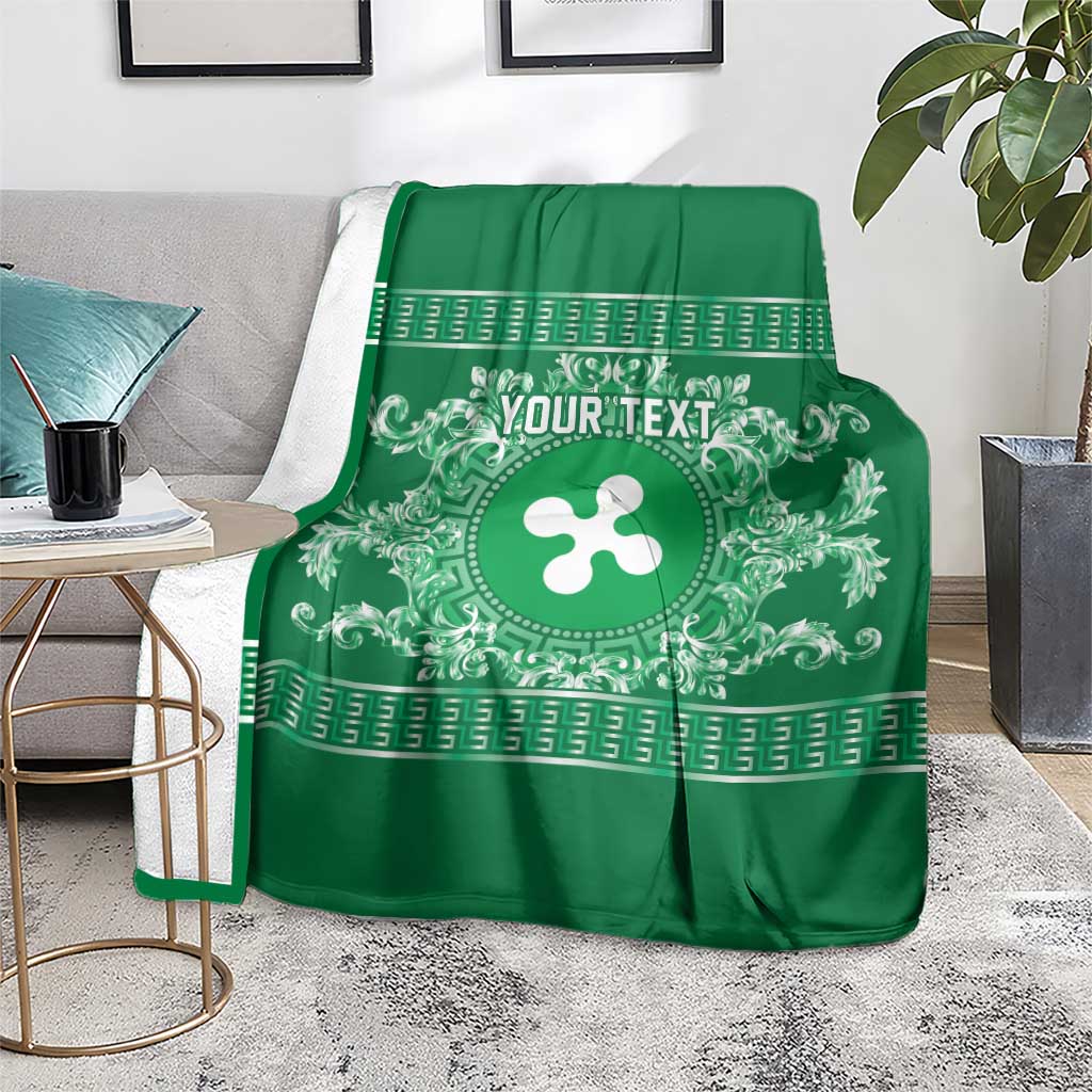 Personalized Italy Lombardy Blanket Baroque Motif