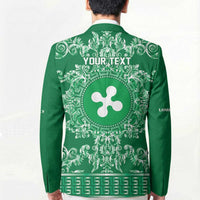 Personalized Italy Lombardy Blazer Baroque Motif