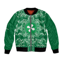 Personalized Italy Lombardy Bomber Jacket Baroque Motif