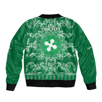 Personalized Italy Lombardy Bomber Jacket Baroque Motif