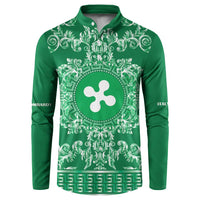 Personalized Italy Lombardy Button Sweatshirt Baroque Motif