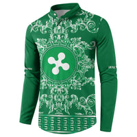 Personalized Italy Lombardy Button Sweatshirt Baroque Motif